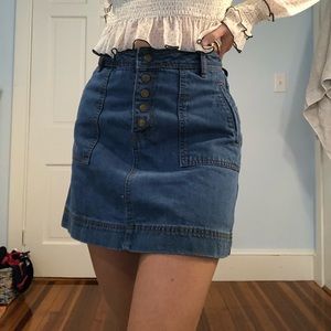 Free people jean skirt